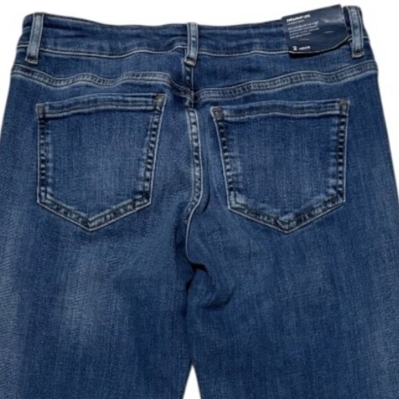 J Jill The Boyfriend Jeans 2P Straight Leg Ankle Stretch Denim Blue Wash NWT - Picture 6 of 10